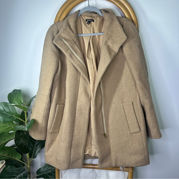 J. Crew City Coat Tan sz 4 - Picture 4 of 10